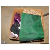 Large box of fabrics