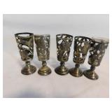 Vintage silverplate: Trays - Bowls - Candlesticks