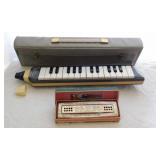 Echo Hohner Germany harmonica in box, 7.5" wide -