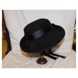 6 ladies black mourning hats