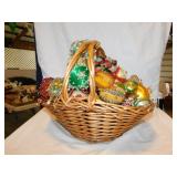 Vintage handmade satin Christmas ornaments w/