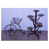 2 patio plant stands