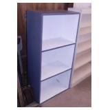 4 shelf wooden bookshelf display, 23" x 12 x 46"