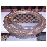 2 oval wall mirrors, largest is 21" x 25"