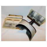 Antique Keystone View wooden stereoscope viewer,