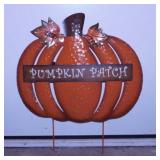 Fall & Halloween wood painted yard art signs