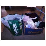 Fabrics, craft & sewing supplies w/ reusable bag