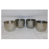Set of 4 vintage Shirley pewter Jefferson Cups,