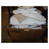 Cloth & lace linens: Doilies - Table runners -