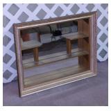 1957 Windsor Mode gilded framed mirrored shelf,