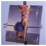 Mid Century tension pole record album holder,
