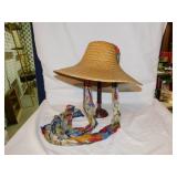 4 ladies straw hats
