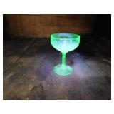 Uranium champagne glass 3.5" tall - 19 glass