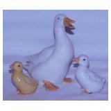 Ceramic animal figurines: Otagiri Goose & ducks -