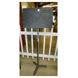 Adjustable metal music sheet stand, 20" x 52"