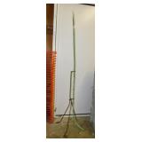 Antique wrought iron lightning rod, 70" tall,