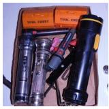 Flashlights - Antique deburring tool & more