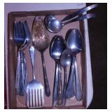 Stainless & silverplate serving utensils: