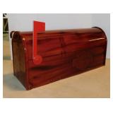 Harley-Davidson woodgrain metal rural mailbox w/