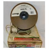 Partial spool of line cord