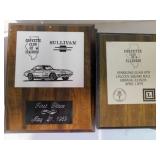 Car show award plaques