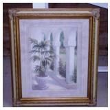Tropical Plant In Breezeway print by Viv,