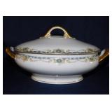 Antique Legrand Grisette porcelain round covered