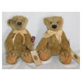 2 Russ mohair Bentley Bears w/ COA