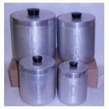 Mid Century Heller spun aluminum kitchen canister
