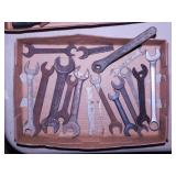 Vintage wrenches, longest is 8"