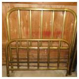 Vintage brass headboard, footboard & rails,
