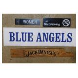 4 signs: Wooden Jack Daniel