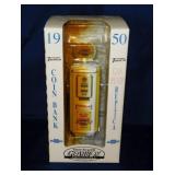 New 1950 Chevrolet gas pump coin bank in box by