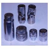 4 Snap-On sockets - 2 MAC 1/2" drive swivel