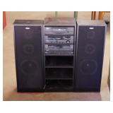 1997 RCA stereo w/ CD & double cassette deck,