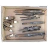 Reamers - 5 antique spark plugs