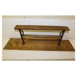 Vintage wood & cast iron countertop paper