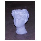 Grecian lady head planter, 8" tall - Urn patio