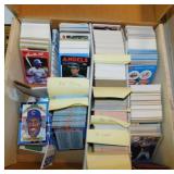 Box of baseball & basketball cards