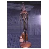Copper fireplace tools set - Whisk brooms -