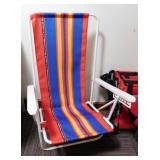 Beach & new folding lounge chairs - 2 life jackets
