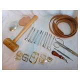 Leathercraft starter kit w/ Garland rawhide