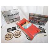 1958 Chevrolet Corvette cardboard party box food