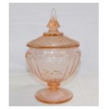 Mayfair Open Rose pink Depression glass candy