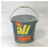 1950's All laundry detergent metal bucket w/