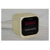 1990's Sony Dream Machine cube alarm clock radio,