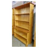 Hand crafted solid wood stepback display cabinet