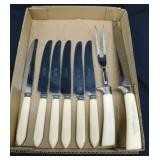 6 Hammer butter knives made by New York Knife Co.