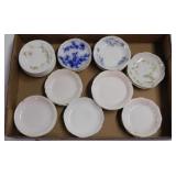 26 antique porcelain butter pats