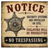 There is a security alarm at this facility,